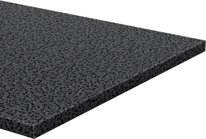 Hafif Hizmet Tipi Karışımlı EPDM Köpük Şerit, Yapışkan Arka Yüzlü, 3" Genişlik, 1/8" Kalınlık, 50 Fit Uzunluk