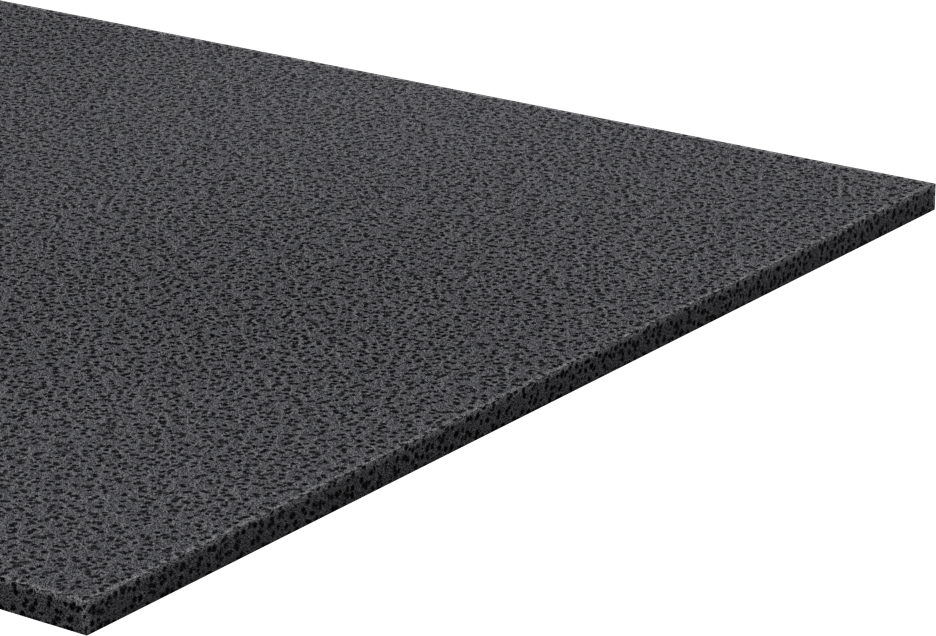 Hafif Hizmet Tipi Karışımlı EPDM Köpük Şerit, Yapışkan Arka Yüzlü, 6" Genişlik, 1/8" Kalınlık, 50 Fit Uzunluk