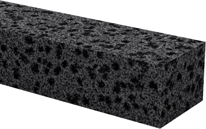 Hafif Hizmet Tipi Karışımlı EPDM Köpük Şerit, Yapışkan Arka Yüzlü, 1/4" Genişlik, 3/16" Kalınlık, 50 Fit Uzunluk