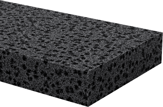Hafif Hizmet Tipi Karışımlı EPDM Köpük Şerit, Yapışkan Arka Yüzlü, 3/4" Genişlik, 3/16" Kalınlık, 50 Fit Uzunluk