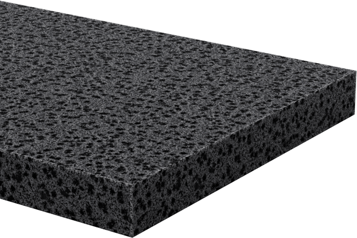 Hafif Hizmet Tipi Karışımlı EPDM Köpük Şerit, Yapışkan Arka Yüzlü, 1-1/2" Genişlik, 3/16" Kalınlık, 50 Fit Uzunluk