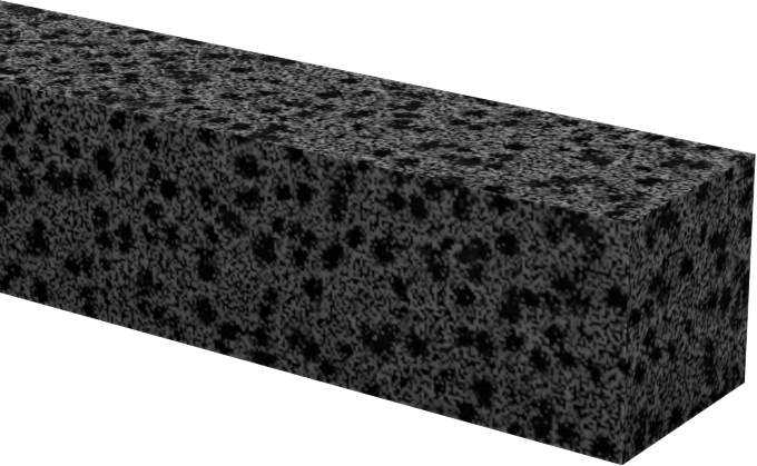 Hafif Hizmet Tipi Karışımlı EPDM Köpük Şerit, Yapışkan Arka Yüzlü, 1/4" Genişlik, 1/4" Kalınlık, 50 Fit Uzunluk