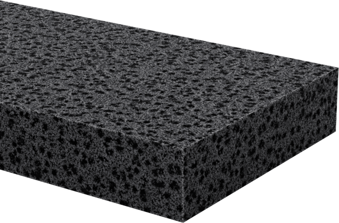 Hafif Hizmet Tipi Karışımlı EPDM Köpük Şerit, Yapışkan Arka Yüzlü, 1" Genişlik, 1/4" Kalınlık, 50 Fit Uzunluk