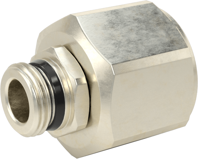 Evrensel Dişli Kaplamalı Pirinç Boru Bağlantı Parçası, Döner Başlıklı Adaptör, 3/4 NPTF Dişi x 3/8 Evrensel Erkek