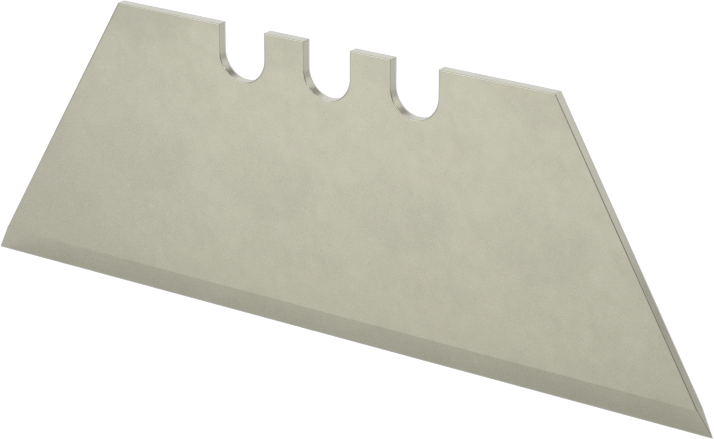 2“ Uzunluk x 0,025” Kalınlık Geri Çekilebilir Bıçaklı Maket Bıçağı için 3 Çentikli Bıçak