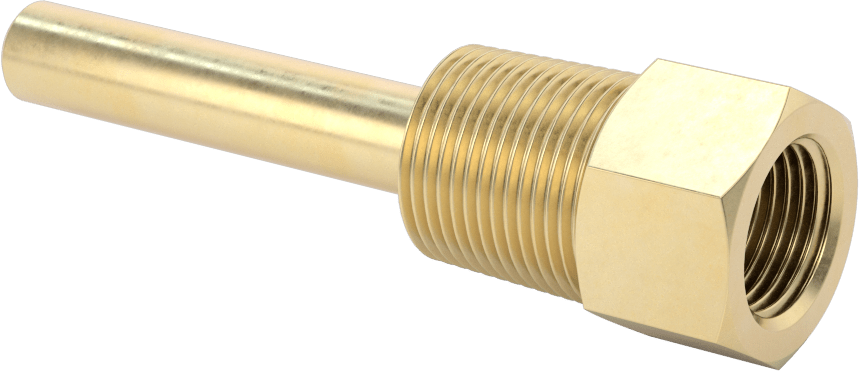 Termovell, 4“ x 1/4” Mil için, Pirinç, 3/4 NPT Bağlantı