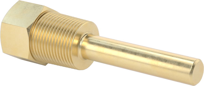 Termovell, 4“ x 1/4” Mil için, Pirinç, 3/4 NPT Bağlantı