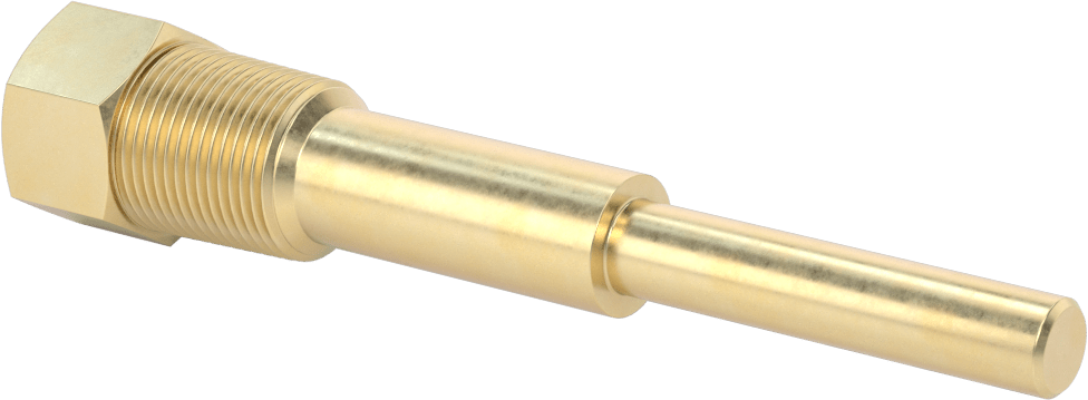 Termovell, 6 inç x 1/4 inç şaft için, Pirinç, 3/4 NPT Bağlantı