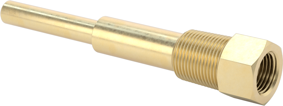 Termovell, 6 inç x 1/4 inç şaft için, Pirinç, 3/4 NPT Bağlantı