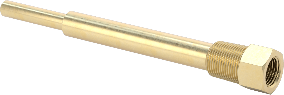 Termovell, 9“ x 1/4” gövde için, Pirinç, 3/4 NPT Bağlantı