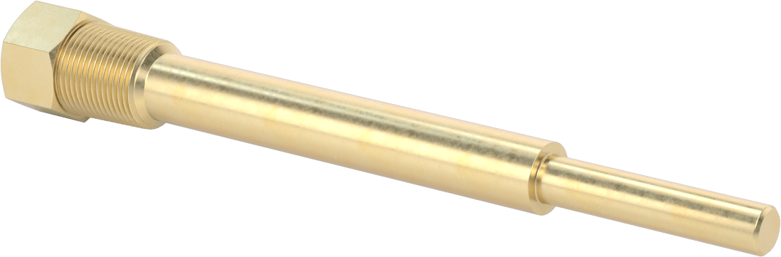 Termovell, 9“ x 1/4” gövde için, Pirinç, 3/4 NPT Bağlantı
