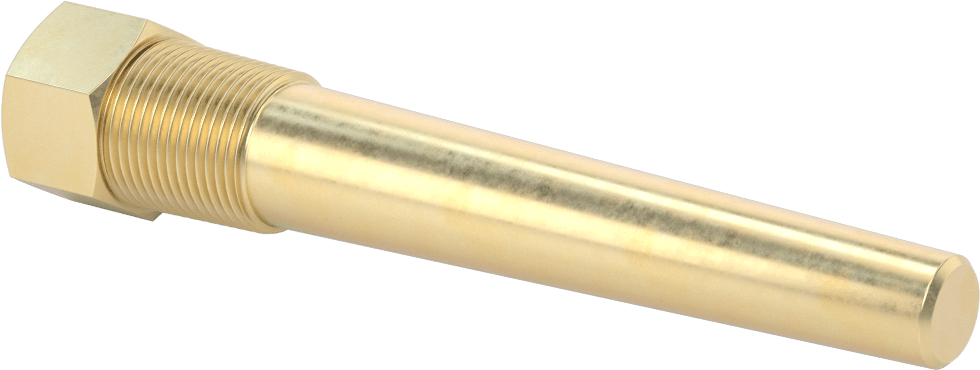 Termovell, Ağır Hizmet Tipi, Pirinç, 6" Termometre Sapı Uzunluğu için