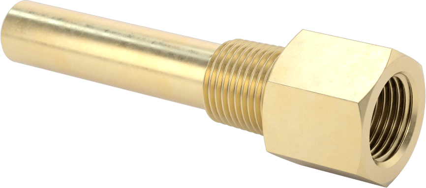Termovell, 4“ x 3/8” Mil için, Pirinç, 1/2 NPT Bağlantı