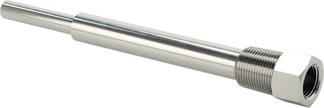 Termovell, 9“ x 1/4” gövde için, 304 Paslanmaz Çelik, 3/4 NPT Bağlantı