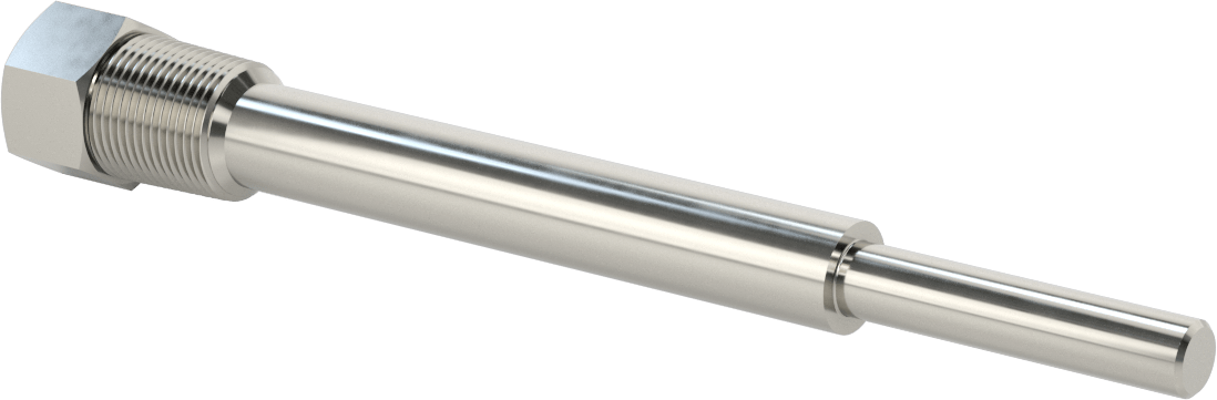 Termovell, 9“ x 1/4” gövde için, 304 Paslanmaz Çelik, 3/4 NPT Bağlantı