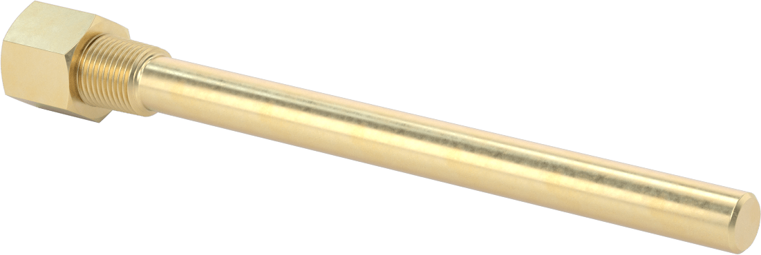 Termovell, 9“ x 3/8” Gövde için, Pirinç, 1/2 NPT Bağlantı