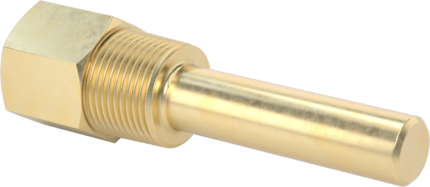 Termovell, 4“ x 3/8” Mil için, Pirinç, 3/4 NPT Bağlantı