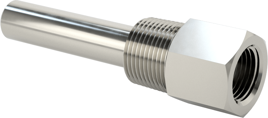 Termovell, 4“ x 3/8” Mil için, 304 Paslanmaz Çelik, 3/4 NPT Bağlantı
