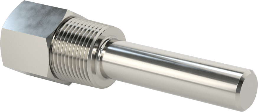 Termovell, 4“ x 3/8” Mil için, 304 Paslanmaz Çelik, 3/4 NPT Bağlantı