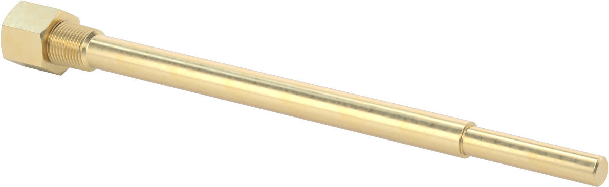 Termovell, 12“ x 1/4” Sap için, Pirinç, 1/2 NPT Bağlantı