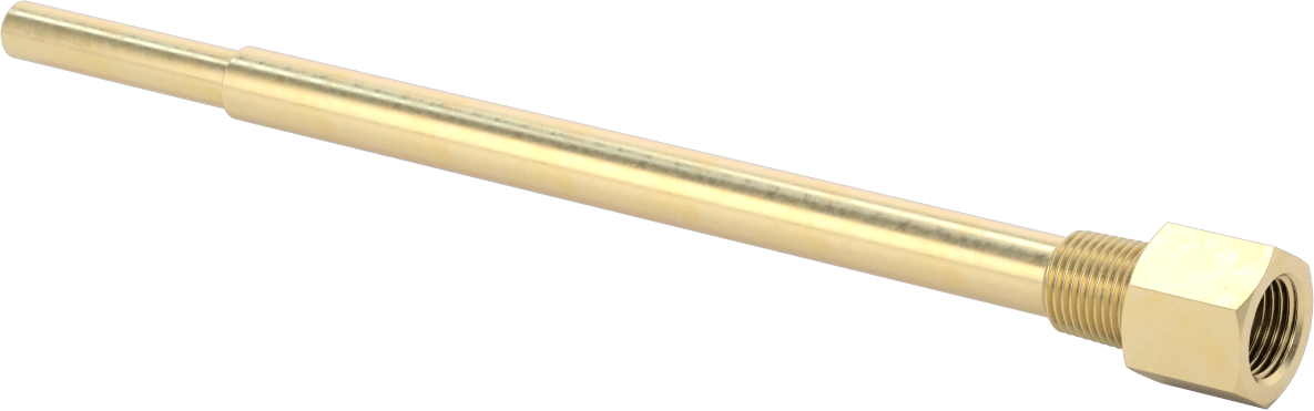 Termovell, 12“ x 1/4” Sap için, Pirinç, 1/2 NPT Bağlantı