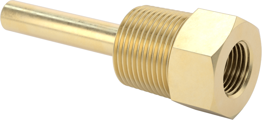 Termovell, 4“ x 1/4” Mil için, Pirinç, 1 NPT Erkek Bağlantı