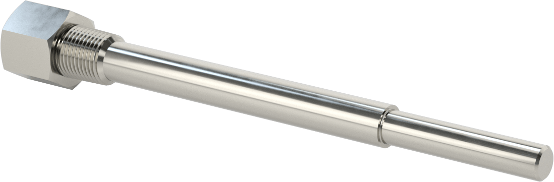 Termovell, 9“ x 1/4” gövde için, 316 Paslanmaz Çelik, 1/2 NPT Bağlantı