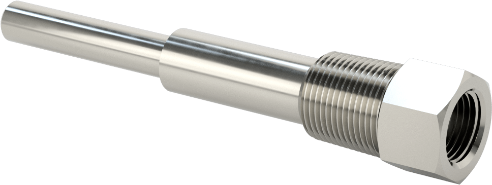 Termovell, 6 inç x 1/4 inç şaft için, 316 Paslanmaz Çelik, 3/4 NPT Bağlantı