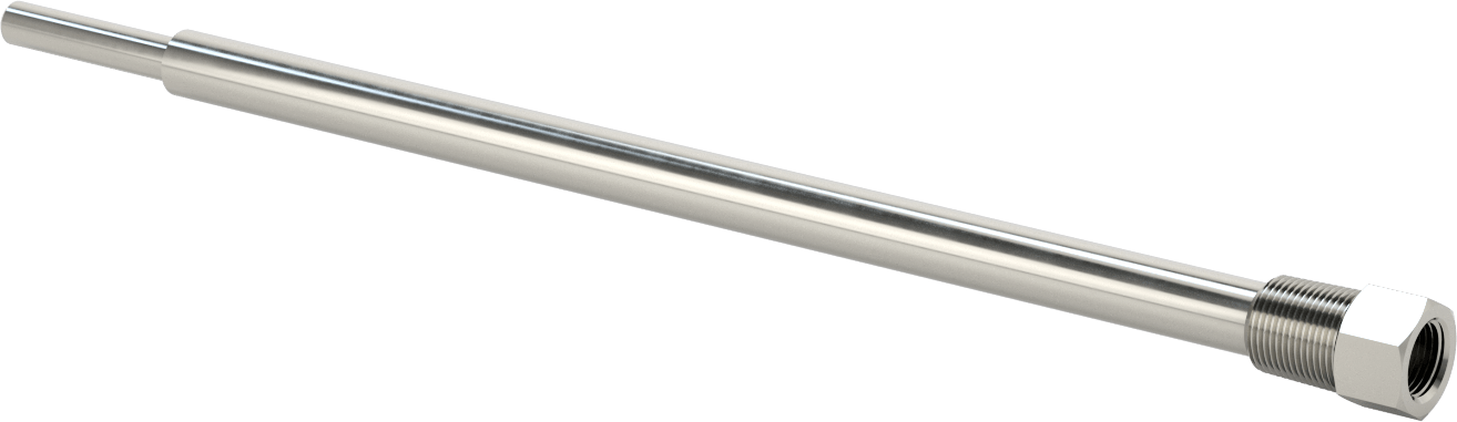 Termovell, 18" Uzunlukta Sap için, 304 Paslanmaz Çelik, 3/4 NPT Bağlantı