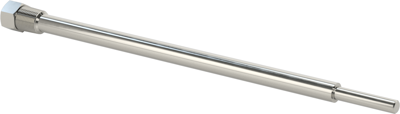 Termovell, 18" Uzunlukta Sap için, 316 Paslanmaz Çelik, 3/4 NPT Bağlantı