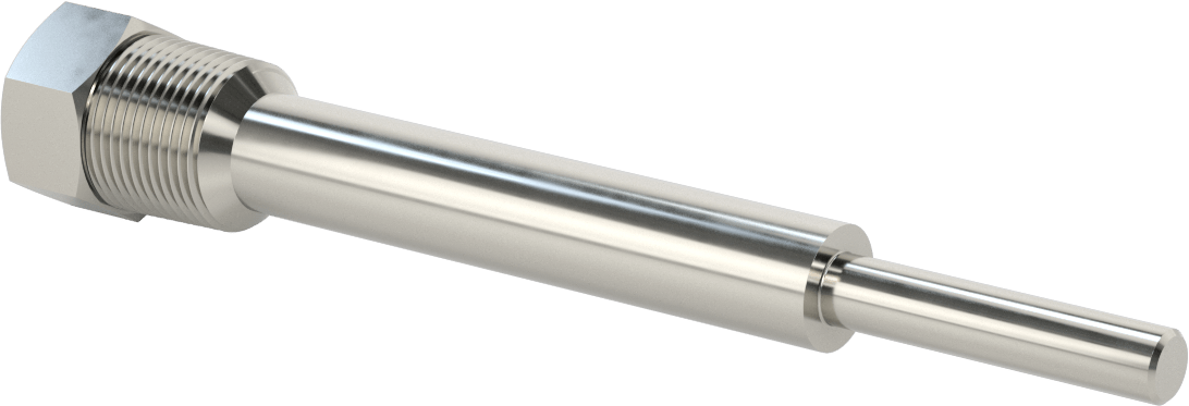 Termovell, 9“ x 1/4” gövde için, 316 Paslanmaz Çelik, 1 NPT Bağlantı