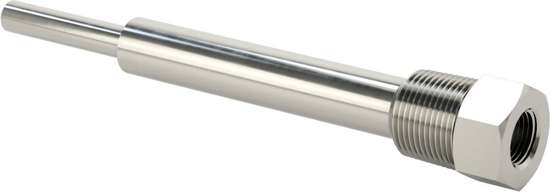 Termovell, 9“ x 1/4” gövde için, 316 Paslanmaz Çelik, 1 NPT Bağlantı