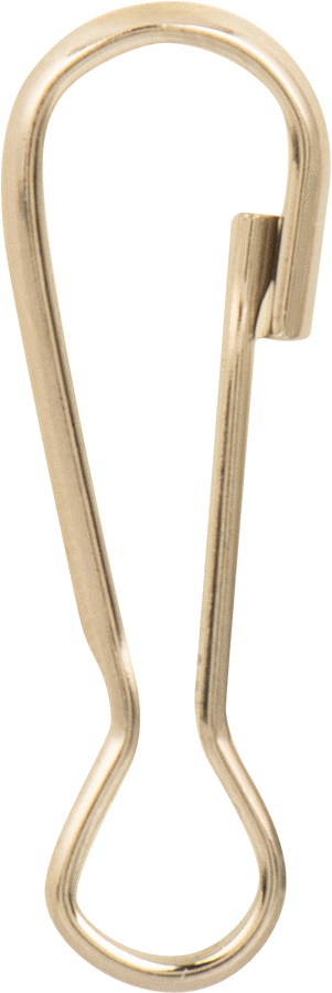 Gözlü Hafif Hizmet Tipi Karabina, Nikel Kaplı Çelik, 3/16" Açıklık Genişliği, 1-1/4" Kullanılabilir Uzunluk