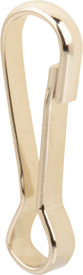 Gözlü Hafif Hizmet Tipi Karabina, Nikel Kaplı Çelik, 3/16" Açıklık Genişliği, 1-3/8" Kullanılabilir Uzunluk