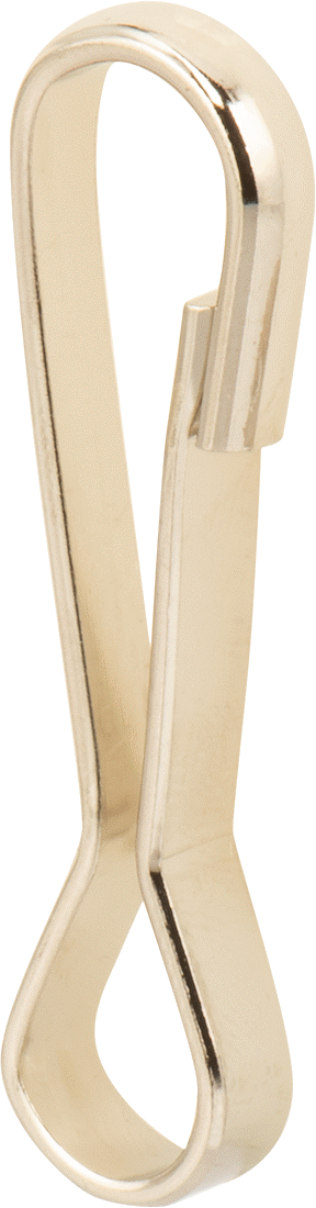Gözlü Hafif Hizmet Tipi Karabina, Nikel Kaplı Çelik, 1/4" Açıklık Genişliği, 2-3/16" Kullanılabilir Uzunluk
