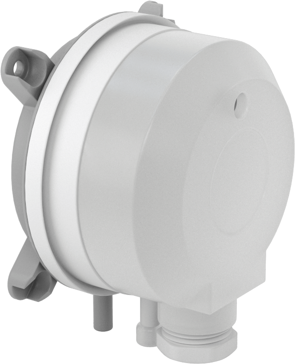 Hava için Diferansiyel Basınç Şalteri, 1/4" Erkek Boru Bağlantısı, 0,2 ila 2 inç H2O Ayar Noktası