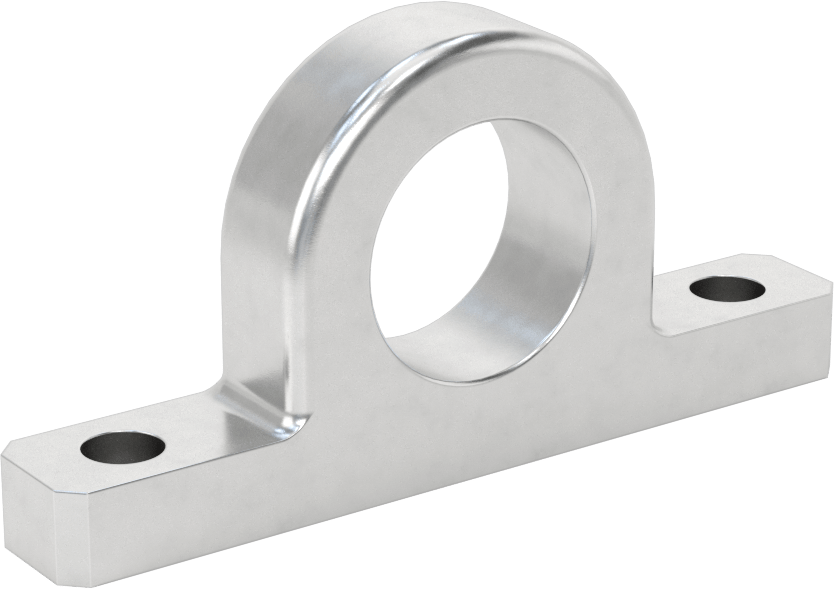 Taban Montajlı Hazır Montajlı Rulman Muhafazası, 5/8“ Genişlik x 1-1/8” Dış Çaplı Rulman, 1" Merkez Yüksekliği