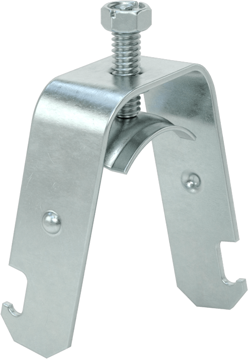 Dar Alanlı Dikme Montajlı Metal Yönlendirme Kelepçesi, Düz Vida ile, 1" ila 1-1/2" ID