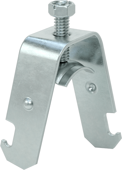 Dar Alanlı Dikme Montajlı Metal Yönlendirme Kelepçesi, Düz Vida ile, 3/4" ila 1-1/8" ID