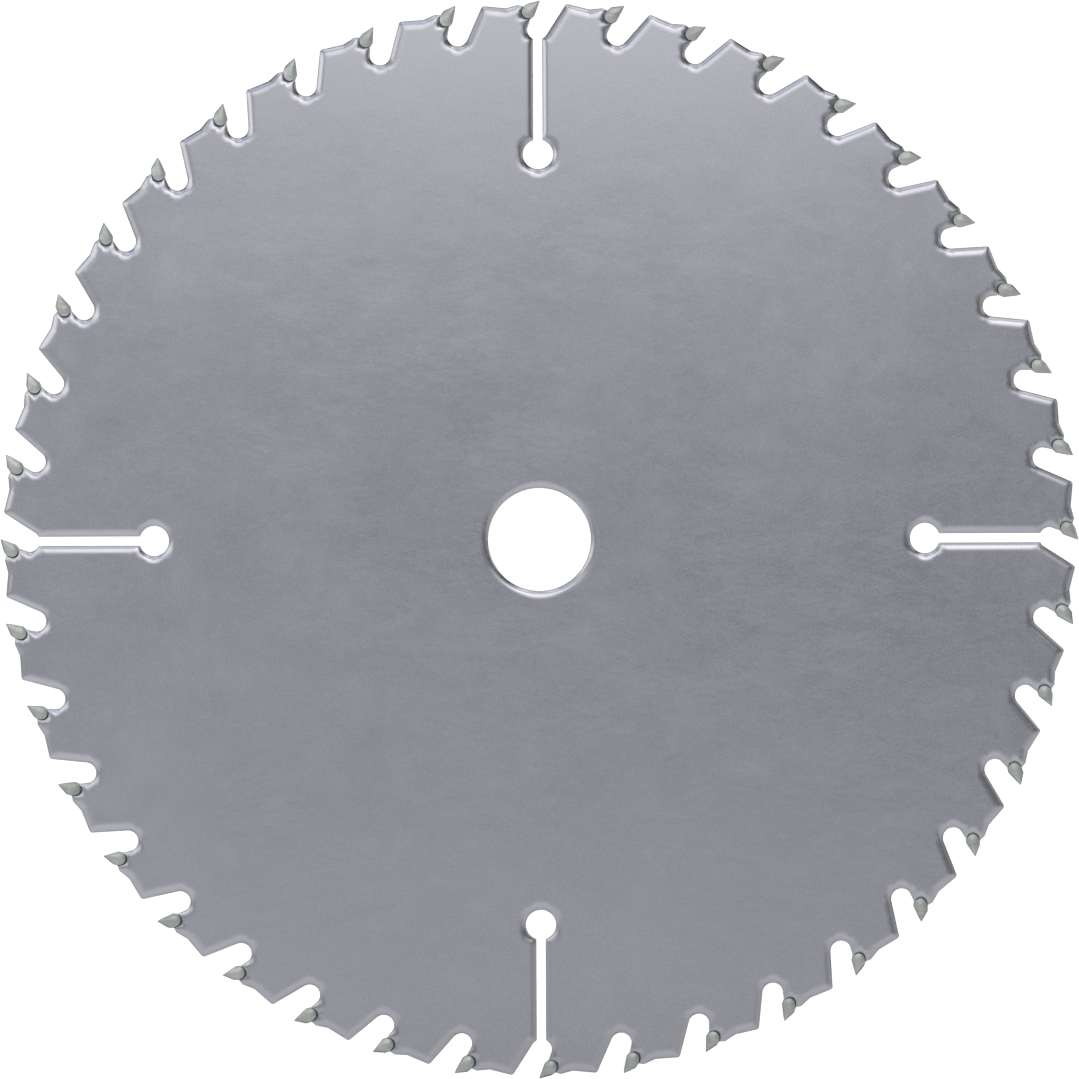 Ahşap için Testere Bıçağı, Dairesel, Yuvarlak Mil Deliği, 6-1/2" Çap, 40 Diş