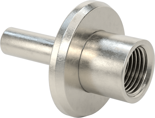 Gıda ve İçecek Sıhhi Bağlantılı Termovell, Hızlı Kelepçe, 1“ ve 1-1/2” Boru Dış Çapı için, 2-1/2" Mil Uzunluğu