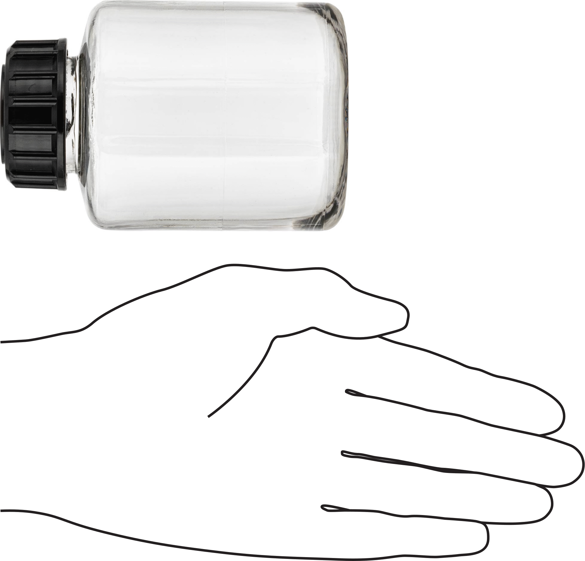 Şeffaf Polikarbonat Plastik Kavanoz, 9 FL oz/270 ml Kapasite