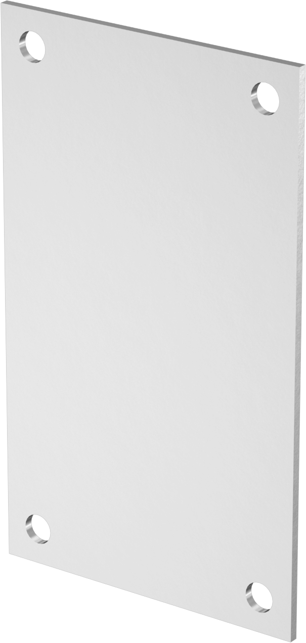 Elektrik Muhafaza Paneli, Alüminyum, 4-7/8“ Yükseklik x 2-7/8” Genişlik