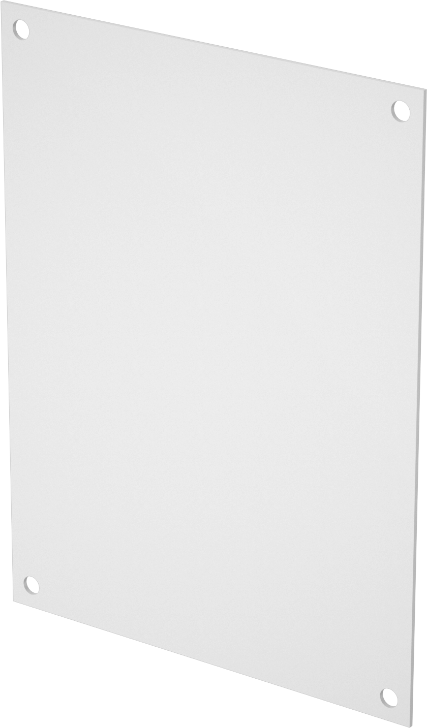 Elektrik Muhafaza Paneli, Beyaz Boyalı Çelik, 8-1/4“ Yükseklik x 6-1/4” Genişlik
