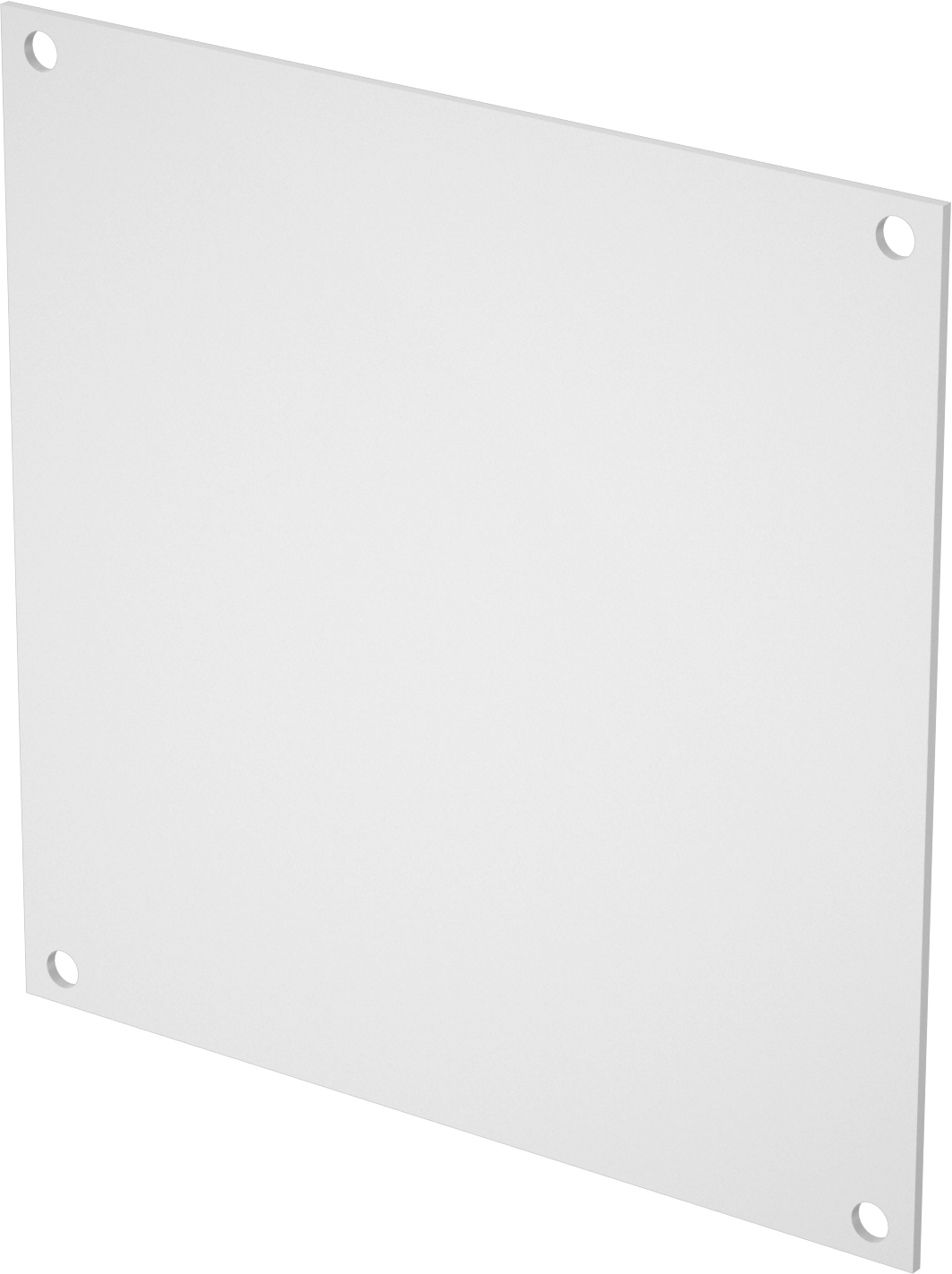Elektrik Muhafaza Paneli, Alüminyum, 6-3/4“ Yükseklik x 6-7/8” Genişlik