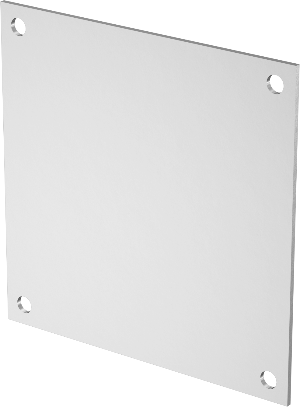 Elektrik Muhafaza Paneli, 304 Paslanmaz Çelik, 4-7/8“ Yükseklik x 4-7/8” Genişlik