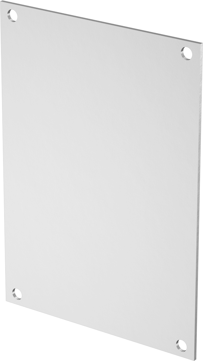Elektrik Muhafaza Paneli, 304 Paslanmaz Çelik, 6-3/4“ Yükseklik x 4-7/8” Genişlik