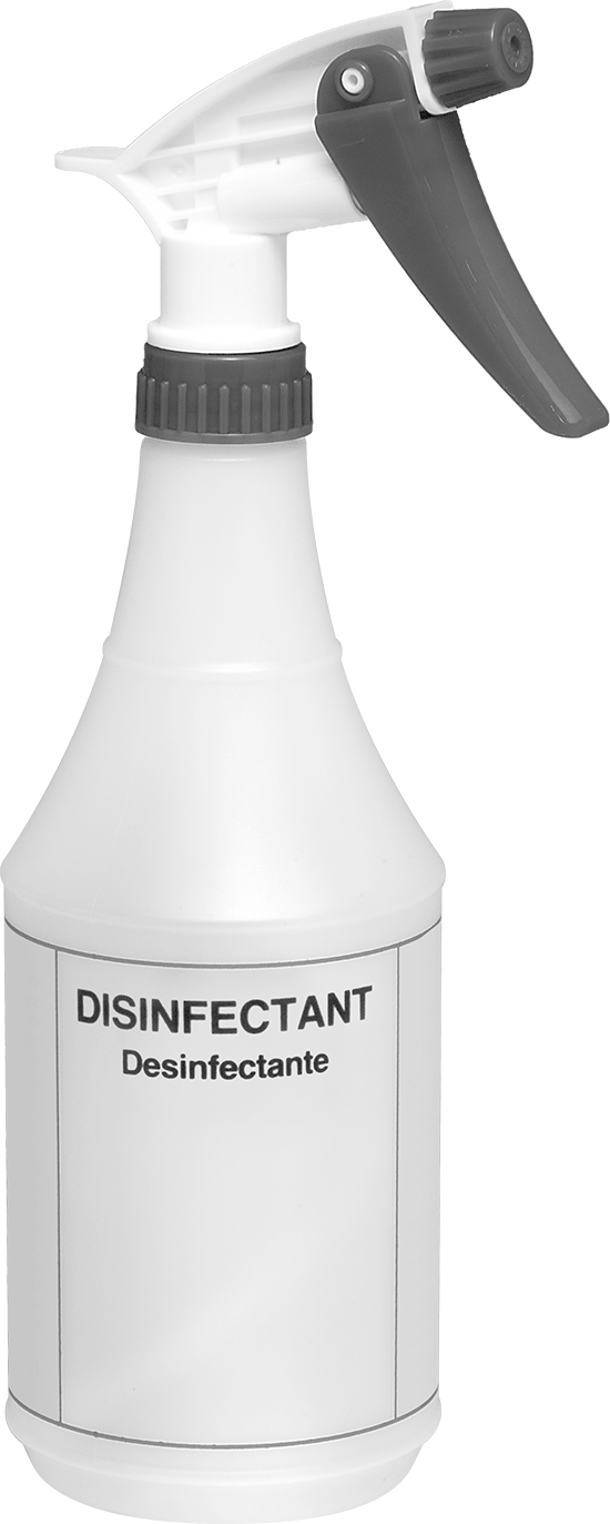 Sprey Şişesi, Dezenfektan Etiketli, 24 FL. oz. Kapasite