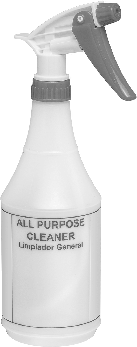 Sprey Şişesi, Cam temizleyici etiketi ile, 24 FL. oz. Kapasite
