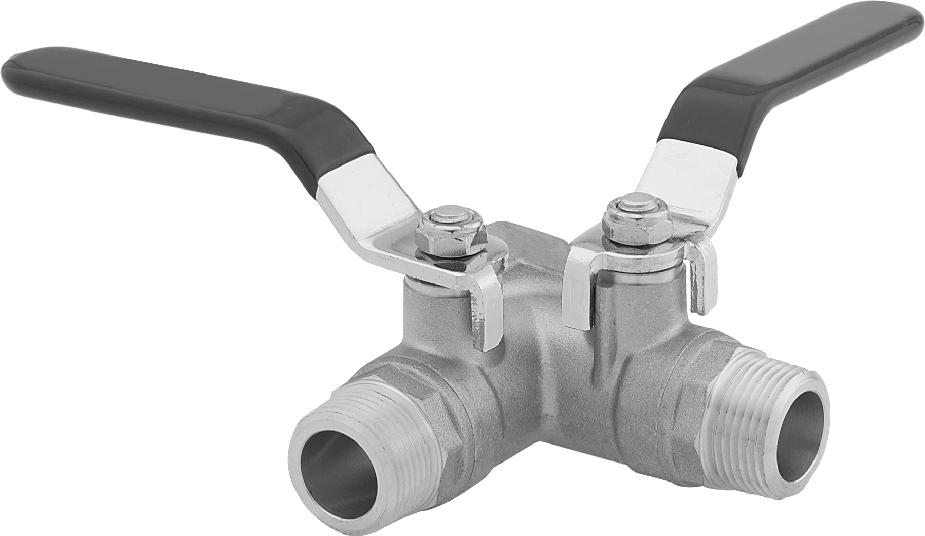 Çift Kapatmalı Dişli Yön Değiştirme Vanası, 1 NPT Dişi x 3/4 NPT Erkek x 3/4 NPT Erkek